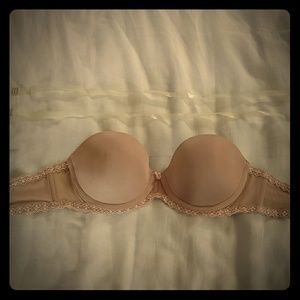 B.tempt'd nude strapless/convertible bra, 30c